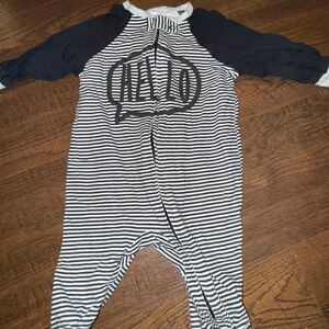 Gerber Newborn Striped Footie Sleeper | “Hello” Graphic Zip Pajamas